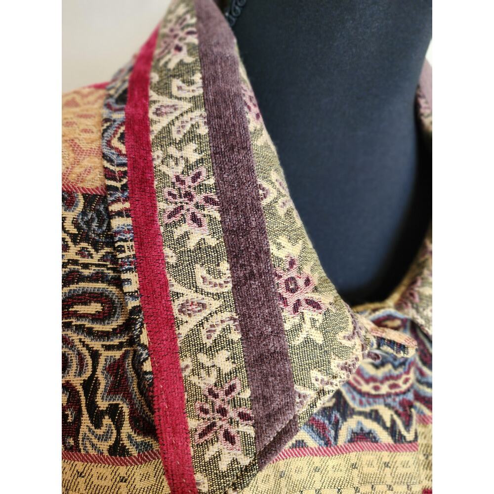 Alfred Dunner Women's Size 20W Multicolor Paisley Button Up Collared Blazer - Picture 3 of 6
